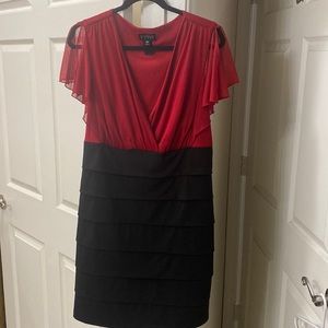 Enfocus Women Size 16W Red Cocktail Dress
